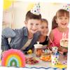 Abaodam 1set Rainbow for Boy Girl Birthday Party Design Includes Stick for Showers and Gender Reveal Celebrations Fun view 4