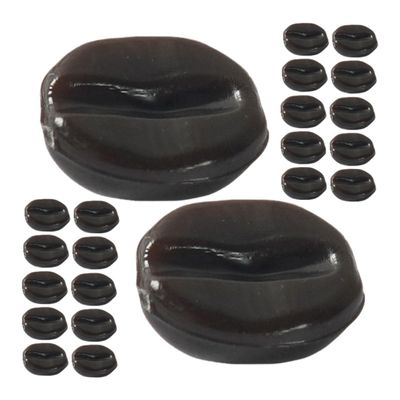 ADOCARN 1pack Faux Coffee Beans Simulation Model for DIY Crafts and Decoration Realistic Artificial Coffee Bean Prop for Home Kitchen and Party Use