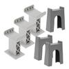 Toddmomy 6pcs Train Bridge Supports for Model Railway Accessories Compatible with Major Brands Flexible Design for Creative Track Materials for Endless Fun view 1
