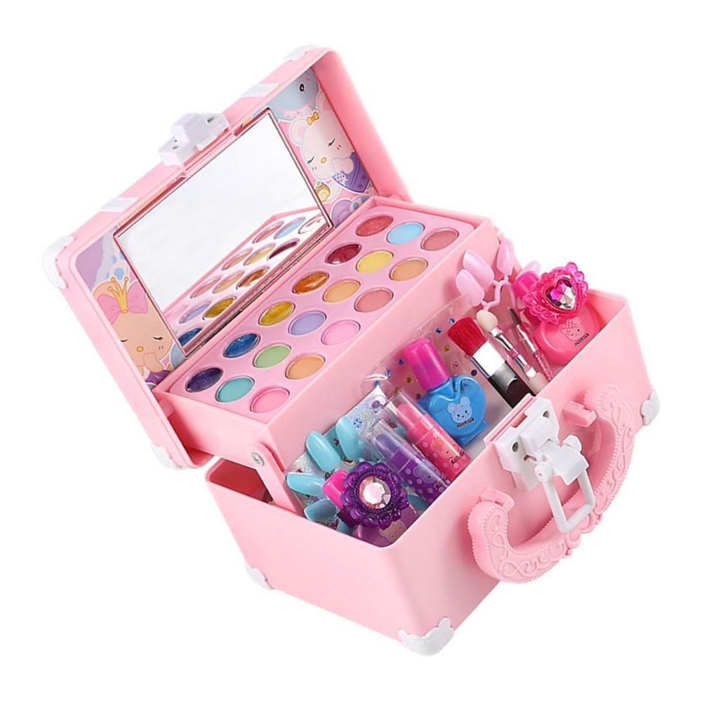 Toddmomy Boys and Girls Make Water-Soluble Cosmetics Toy for Girls Interactive Role Play Makeup Kit Rich Colors Safe and Fun for Creative Play for Birthdays and