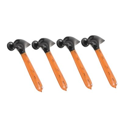 DECHOUS 4pcs Inflatable Hammer Toy Wood Grain Design Fun Pool Beach Party Decorations Lightweight PVC Material for Boys and Girls Birthday Favors and Games