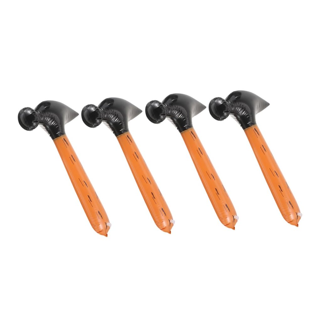DECHOUS 4pcs Inflatable Hammer Toy Wood Grain Design Fun Pool Beach Party Decorations Lightweight PVC Material for Boys and Girls Birthday Favors and Games