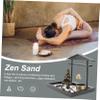 Cabilock 1set Zen Sand Table Decoration Resin Microlandscape Artware for Home Office Meditation for Friends Family Relieves Stress Promotes Relaxation view 3