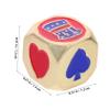 BESTonZON 4pcs Metal Poker Dice Gaming Dice for Parties Unique Bar Accessories Fun Game Props for Card and Board Games view 2