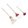 BESPORTBLE 1set Miniature Cleaning Tools Dollhouse Realistic Broom Mop and Toilet Plunger for Spaces and Dollhouse Decor and Easy to Maintain Accessories view 1