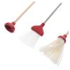 BESPORTBLE 1set Miniature Cleaning Tools Dollhouse Realistic Broom Mop and Toilet Plunger for Spaces and Dollhouse Decor and Easy to Maintain Accessories view 3