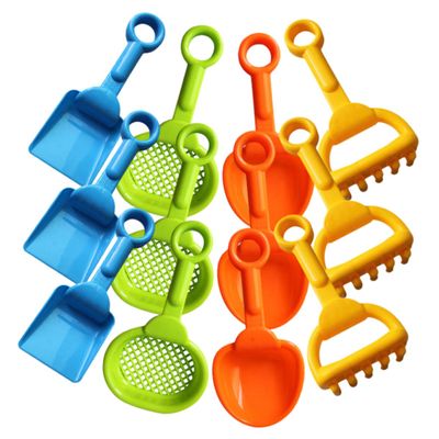 BESPORTBLE 1Set Beach Play Sand Digging with Shovels Rakes and Sifters for Outdoor Fun Beach Sandbox Garden Plastic Construction for Play