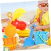 BESPORTBLE 1Set Beach Play Sand Digging with Shovels Rakes and Sifters for Outdoor Fun Beach Sandbox Garden Plastic Construction for Play view 2