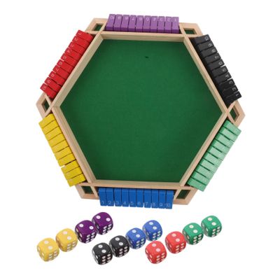 Kisangel Board Game Screen Table 6-Sided Flip Table Felt Covers Great for Christmas Drinking Games Ktv Bars and Social Gatherings