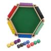 Kisangel Board Game Screen Table 6-Sided Flip Table Felt Covers Great for Christmas Drinking Games Ktv Bars and Social Gatherings view 1