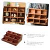 Happyyami 9grid Expandable Display Rack Strong Load-bearing Wood Toy Model Display Stand for Home view 2