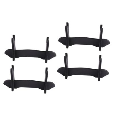 Abaodam 4pcs Black Display Stand for Multi-Function Rack Base Holder for Home Decor and Collectibles