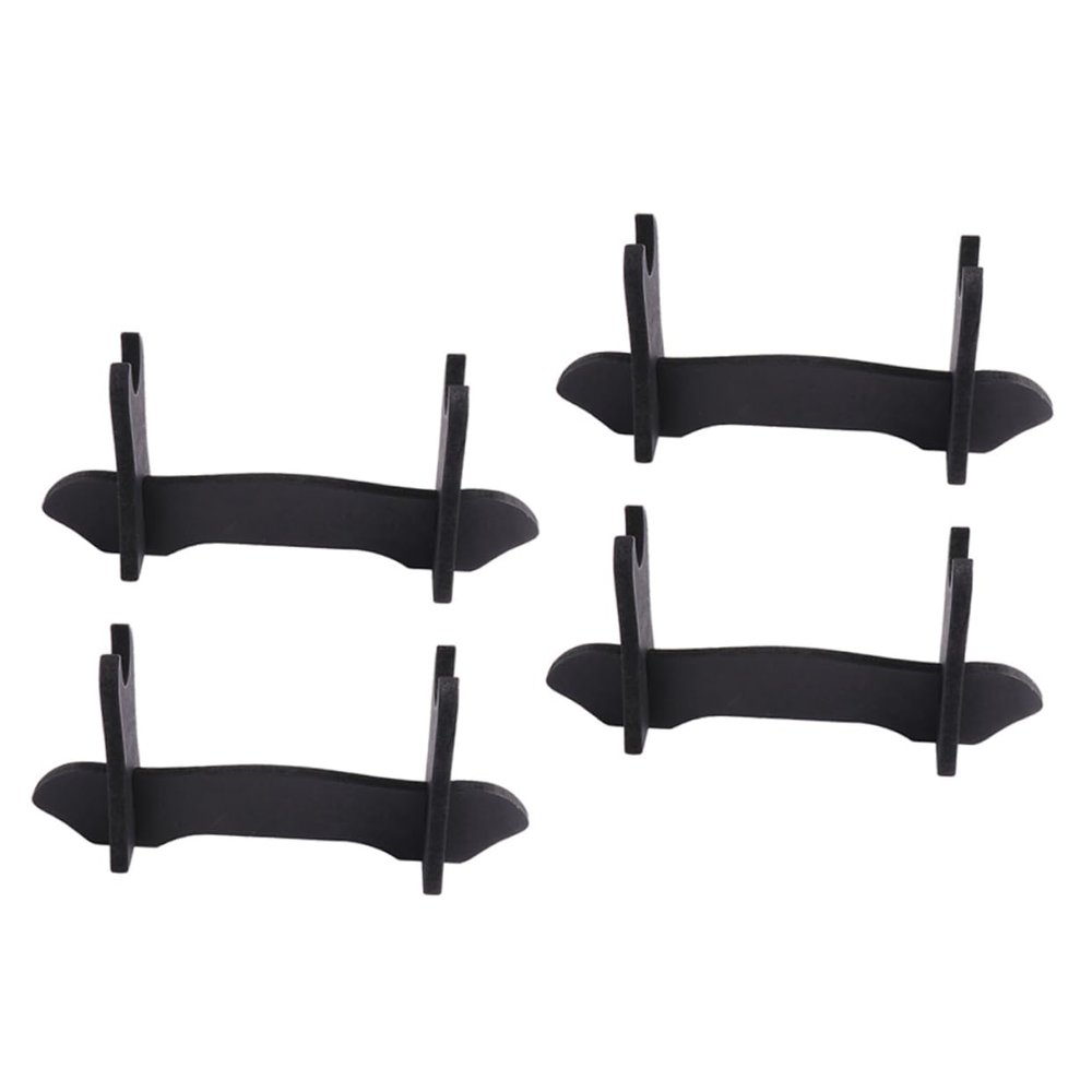 Abaodam 4pcs Black Display Stand for Multi-Function Rack Base Holder for Home Decor and Collectibles