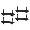 Abaodam 4pcs Black Display Stand for Multi-Function Rack Base Holder for Home Decor and Collectibles view 1