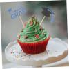 SHOWERORO 40pcs Graduation Cap Cupcake Toppers Class of 2023 Graduation Cake Decorations Cake Picks view 2