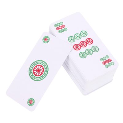 BESTonZON 1set Travel Mahjong Card Portable Mahjong Playthings Design for Parties and