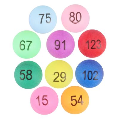 KOMBIUDA 150pcs Little Balls for Ball Game Lucky Draw Celebration Easy to Find Recognize