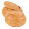 ERINGOGO 2pcs Go Game Storage Container Resin Go Chess Bowl Holder Drop Design for Organized Game for Students Boy Girl Khaki view 1