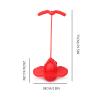 Pogo Jumper with Handle and Ball Pump, High Jump Toy Bounce Jump Trick Board Pogo Bouncing Ball Safe and Fun Pogo Stick for Boys Girls and Adults (Green) (Red) view 4