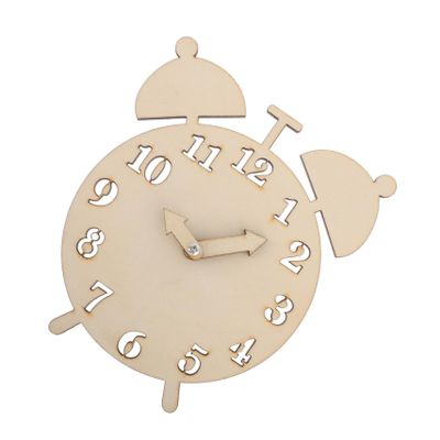 Toddmomy Handmade Wooden Clock DIY Math Learning Toy for Kids Montessori Educational Sorting Puzzle Colorful Number Clock for Preschool Time Teaching