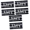 VICASKY 6sheets Bike Frame Stickers Carbon Pattern Black Rub Film for Frame Easy to view 1