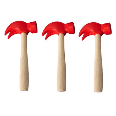 Toddmomy 3pcs Wooden Hammer Toy Natural Wood Maintenance Tools for Boy Girl Interactive Parent-boy Girl Plaything Safe and with Smooth Finish for Creative DIY Skills Development