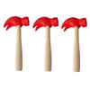 Toddmomy 3pcs Wooden Hammer Toy Natural Wood Maintenance Tools for Boy Girl Interactive Parent-boy Girl Plaything Safe and with Smooth Finish for Creative DIY Skills Development view 1