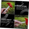 Toddmomy 3pcs Wooden Hammer Toy Natural Wood Maintenance Tools for Boy Girl Interactive Parent-boy Girl Plaything Safe and with Smooth Finish for Creative DIY Skills Development view 4