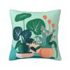 SSIULUS Indoor Cartoon Potted Green Plants Double Sided Plush Pillowcase Decorative Sofa Pillow Cover, Print for Elegant Home Dcor view 1