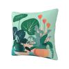 SSIULUS Indoor Cartoon Potted Green Plants Double Sided Plush Pillowcase Decorative Sofa Pillow Cover, Print for Elegant Home Dcor view 2