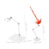 Abaodam Action Figure Display Stand with Energy Effect Holder for Dolls and Model Figures Stable Support Base with Two Clips for Enhanced Display view 2