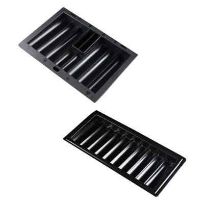 Milisten Poker Chip Tray Set for Games 2-Piece Thick Plastic Poker Chip Holders for Easy Storage and Organization and Card Games