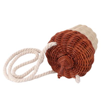 BESTYASH Boy Girl Crossbody Woven Bag Portable Rattan Purse for Boys and Girls Handcrafted Mini Change Pouch for Photos and Everyday Use