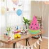 PRETYZOOM Pinata Favors Reveal Sweets Pool Pride Decorations Hen LED Light Pastel Birthday Decorations Groovy Plates Race Car Party Bags Birthday Watermelon Paper view 4