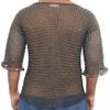 9mm Butted Chainmail Haubergeon  Black Mild Steel 18 Gauge Round Ring Armor for LARP, SCA & Reenactments (XXL) view 4