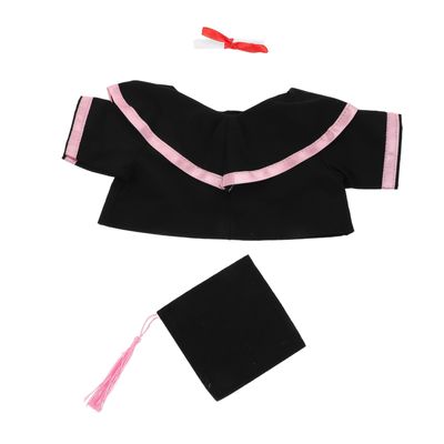 Gatuida Graduation Plush Bear Costume Set with Cap Scroll and Shawl Keepsake for Celebrating Academic Achievements and