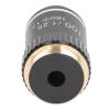 100X Magnification Microscope Objective Lens Replacement, High Power Lens with Standard 20.2mm Interface, Brass Material, Spring Protection Device, High Light Transmittance view 4