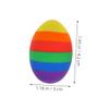 6pcs Cute Mini Egg Erasers for Students Clean Erasing Design Versatile Pencil Erasers for Classroom Office Home Use for Studying Drawing view 2