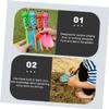 HEMOTON Gardening Shovel Tool for Boys and Girls Boys and Girls Gardening Tools Trowel and Fork view 4