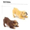 ABOOFAN Plastic Bulldog Figurine Dog Model Realistic Simulation Dog Decor for Boys and Girls Imaginative Play Educational for Birthdays Holidays view 3