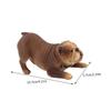 ABOOFAN Plastic Bulldog Figurine Dog Model Realistic Simulation Dog Decor for Boys and Girls Imaginative Play Educational for Birthdays Holidays view 4