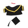 ABOOFAN Handmade Plush Bear Graduation Outfit Set Cap Shawl and Scroll Adorable Graduation Costume for Stuffed Animals Celebrations for Preschool and Kindergarten Graduates view 1