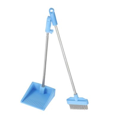 KALLORY Miniature Cleaning Tools Mini Broom and Dustpan Artificial Miniature Brooms for Dollhouse Playhouse Accessory