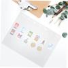 GANAZONO 10 Sheets Stamps Collecting Pages Stamp Albums Coin Case paper Collection Album Currency Album Folder Loose-leaf Book Stamp Storage Albums Binder Trading First Holders view 3