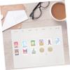 GANAZONO 10 Sheets Stamps Collecting Pages Stamp Albums Coin Case paper Collection Album Currency Album Folder Loose-leaf Book Stamp Storage Albums Binder Trading First Holders view 4