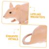 Abaodam 2pcs Realistic Mouse Model Toy for Boys and Girls Pet Mouse Toys Rats Indoor Decor Party Pranks view 4