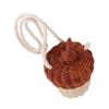 VANZACK Mini Rattan Bag for Boys and Girls Handheld Rattan Pouch Photography Prop Creative and Design for Boy Girl's Photo Shoots for Playtime and Dress-up view 1