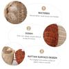 VANZACK Mini Rattan Bag for Boys and Girls Handheld Rattan Pouch Photography Prop Creative and Design for Boy Girl's Photo Shoots for Playtime and Dress-up view 3