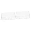 BESTonZON 2pcs Transparent Poker Chip Storage Box Game Chip Organizer Buckle Design Compact Four-grid Case for Easy Carrying and Storage view 1