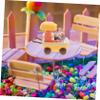 DECHOUS 1set Ice Cream Stand Playset for Boys and Girls Miniature Dessert Cart Toy Interactive Safe Materials Compact Design for Dollhouse Accessories view 4